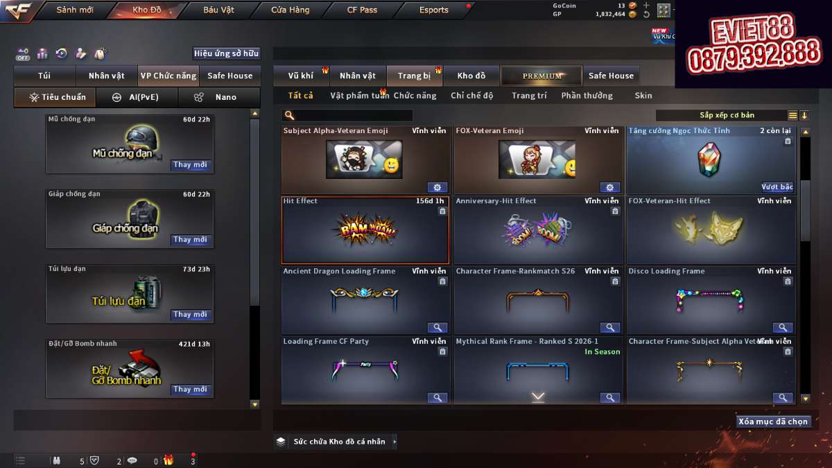 shop acc cf uy tin gia re